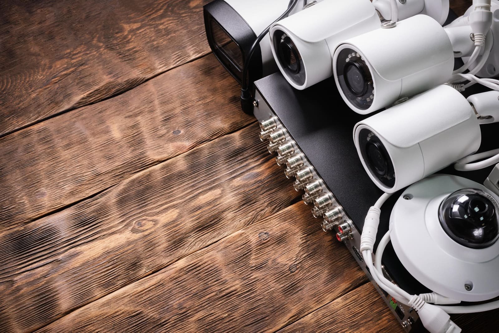 CCTV camera recorder and hard drive components affecting system price